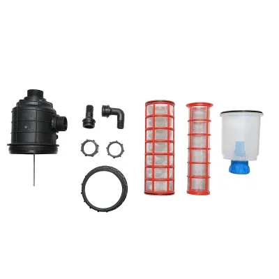 Filtru erbicidator transparent cu 2 site si valva autocuratare, racord 25mm - imagine 2