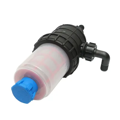 Filtru erbicidator transparent cu 2 site si valva autocuratare, racord 25mm - imagine 4
