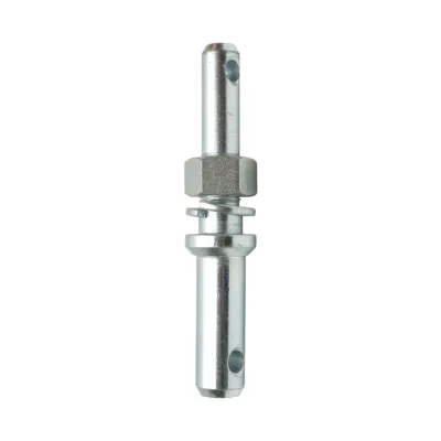Bolt tirant dublu cu piulita 186mm, categoria 1-2, filet M24x2, gaura 12mm
