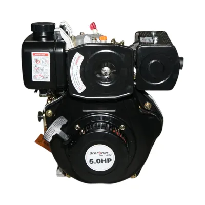 Motor diesel 5CP 173F, 247cc, turatie 3600rpm, ax rotund filetat 19.05mm, pornire sfoara Breckner Germany - imagine 4