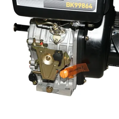 Motor diesel 10CP 186F, 418cc, turatie 3600rpm, ax rotund filetat 25.4mm, pornire sfoara Breckner Germany - imagine 10