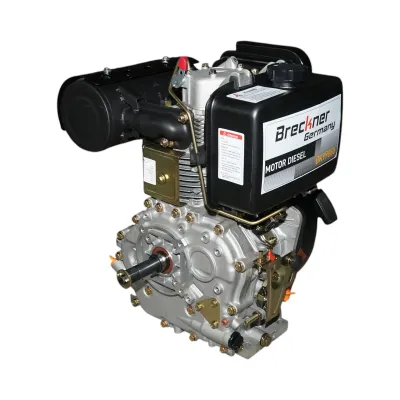 Motor diesel 13CP 192F, 498cc, turatie 3600rpm, ax rotund filetat 25.4mm, pornire sfoara Breckner Germany