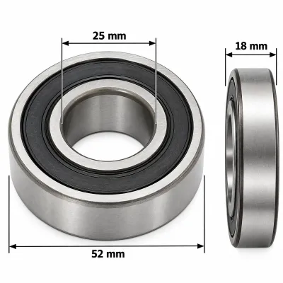 Rulment 2205 2RS 25x52x18mm - imagine 2
