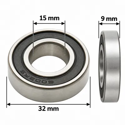 Rulment 6002-2RS 15x32x9mm - imagine 2