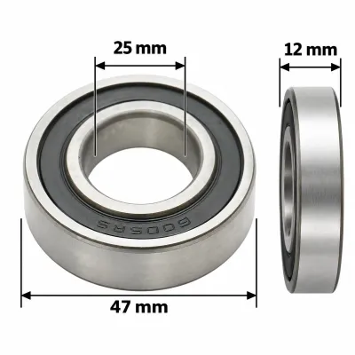 Rulment 6005-2RS 25x47x12mm - imagine 2