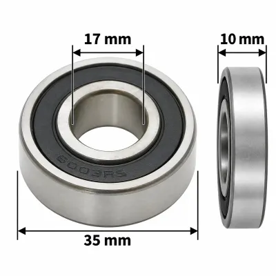 Rulment 6003-2RS 17x35x10mm - imagine 2