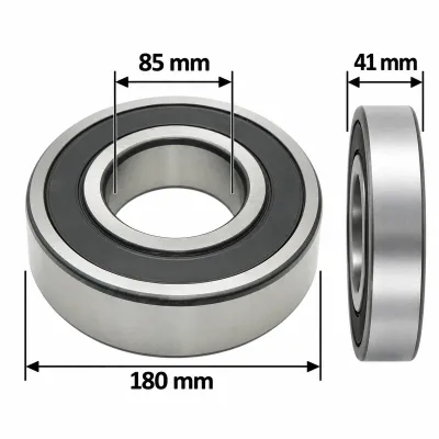 Rulment 6317 2RS 85x180x41mm transmisie finala U-650 - imagine 2