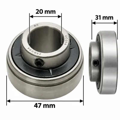 Rulment UC204 20x47x31mm - imagine 2