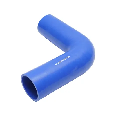 Furtun cotit silicon 90 grade cu insertie textila int. 63.5x200x200mm Breckner Germany - imagine 3
