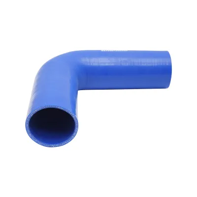 Furtun cotit silicon 90 grade cu insertie textila int. 63.5x200x200mm Breckner Germany