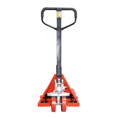 Transpalet manual 2500 KG cu roata de silicon  - imagine 3