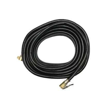 Furtun aer compresor L 20 m cu capete de legatura pentru umflat roti - imagine 2