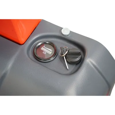 Transpalet semi-electric 500kg cu autoincarcare, baterie Li-ion 12V, 33Ah, inaltime ridicare 1300mm - imagine 8