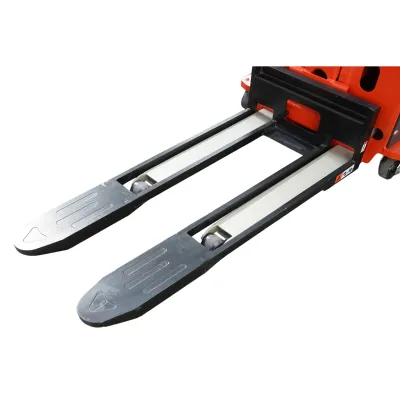Transpalet semi-electric 500kg cu autoincarcare, baterie Li-ion 12V, 33Ah, inaltime ridicare 1300mm - imagine 12