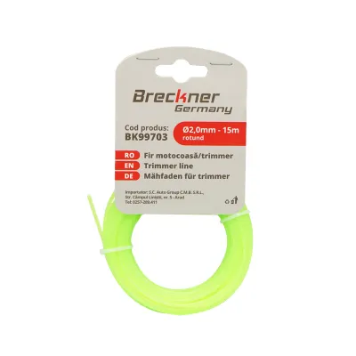 Fir rotund pentru motocoasa 2 mm x 15 m Breckner Germany - imagine 2
