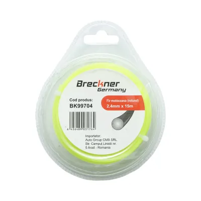 Fir rotund motocoasa 2.4mm x 15m Breckner Germany - imagine 2