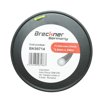 Fir rotund motocoasa 3mm x 240m Breckner Germany - imagine 4