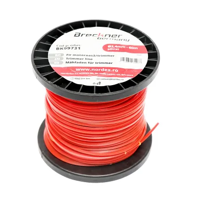 Fir patrat pentru motocoasa, 2.4 mm x 60 m Breckner Germany - imagine 2