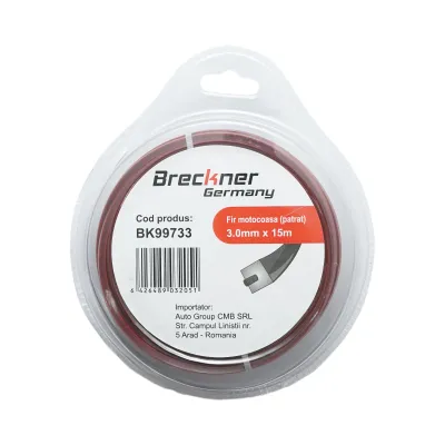 Fir patrat motocoasa 3mm x 15m cu intaritura Breckner Germany - imagine 2