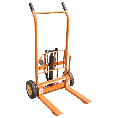 Carucior transport marfa cu ridicare hidraulica maxim 150kg inaltime 900mm