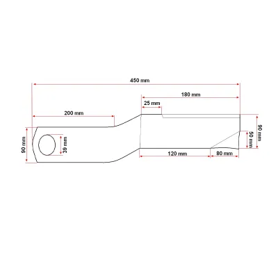 Cutit 450mm pentru tocatoare Breckner Germany TB84 9GX-1.5 si TB86 9GX-3.0 - imagine 5