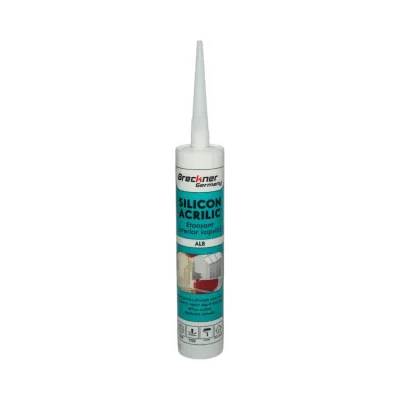 Silcon acrilic alb interior/exterior 300ml Breckner Germany