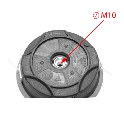 Cap tambur universal motocoasa cu fir fi2.5mm si filet prindere M10 x P1.25LH Breckner Germany - imagine 4