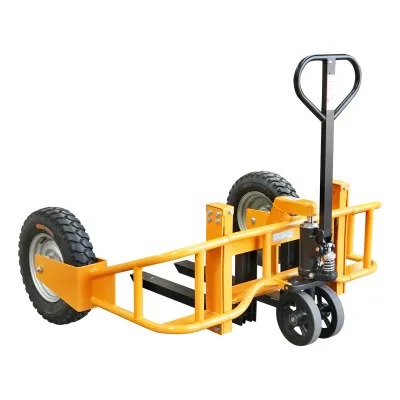 Transpalet pentru teren accidentat, sarcina maxima 1T, lungime furci 800mm - imagine 8