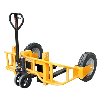 Transpalet pentru teren accidentat, sarcina maxima 1T, lungime furci 800mm - imagine 6
