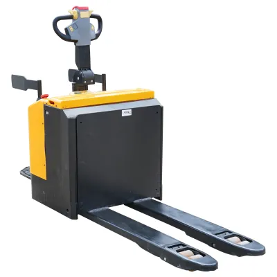 Transpalet electric cu sarcina maxima 1.5T, inaltime ridicare 85-200mm, furci 1150mm Breckner Germany