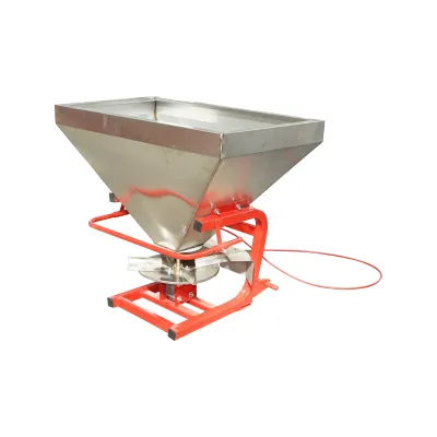 Distribuitor ingrasaminte din inox FLS400 cu cardan inclus si buncar de 400kg - imagine 2