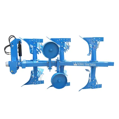 Plug agricol cu 3 trupite si cormane crestate reversibil hidraulic Konig Traktoren - imagine 2