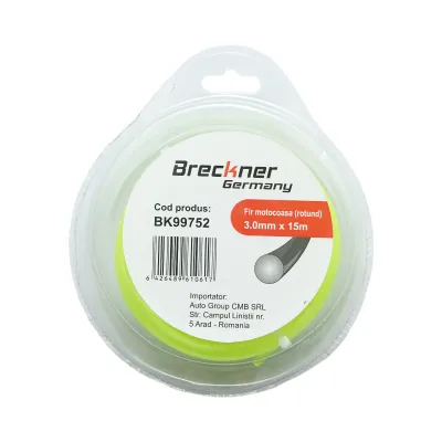 Fir rotund motocoasa 3mm x 15m Breckner Germany - imagine 2