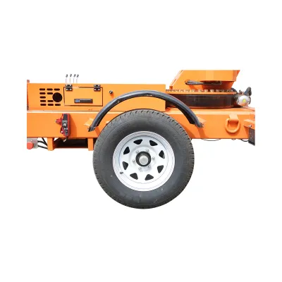 Platforma/nacela pentru lucru la inaltime tip remorca 16m, 200Kg cu telecomanda motor benzina THOR - imagine 4