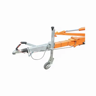 Platforma/nacela pentru lucru la inaltime tip remorca 16m, 200Kg cu telecomanda motor benzina THOR - imagine 3