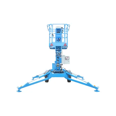 Platforma/nacela pentru lucru la inaltime tip remorca 16m, 200Kg cu telecomanda motor benzina - imagine 2