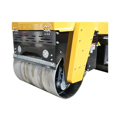 Cilindru compactor 1000kg cu tamburi 1x800mm, 1x740mm si motor diesel 9CP, pornire electrica - imagine 4