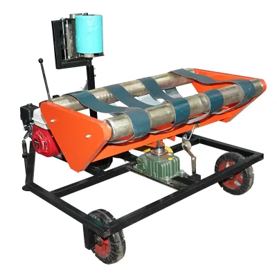 Masina infoliat baloti 500/610x700mm cu motor pe benzina HONDA GX160 4.8CP, pornire sfoara - imagine 2
