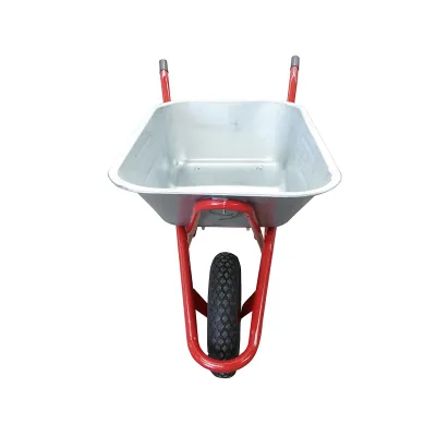Roaba metalica 80L cu roata pneumatica 350/8 si cuva galvanizata 880x600x270mm Thor - imagine 2