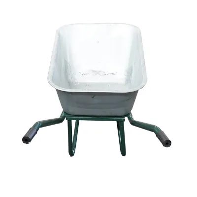 Roaba metalica 80L cu roata poliuretanic 350/8 si cuva galvanizata 880x600x270mm Thor - imagine 3