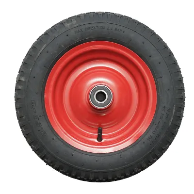 Roata roaba pneumatica 3.50-8 cu janta metal - imagine 2