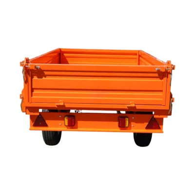 Remorca 1.5T basculabila cu instalatie electrica o singura osie si anvelope 185R14C - imagine 4