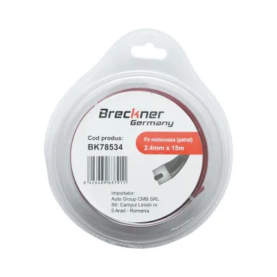 Fir patrat motocoasa 2.4mm x 15m cu intaritura Breckner Germany - imagine 2