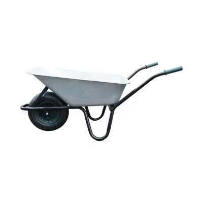 Roaba metalica 100L cu roata pneumatica 400/8 si cuva galvanizata 895x642x298mm Thor - imagine 3