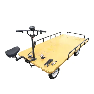 Carucior platforma electrica transport marfa 800W, 48V, 2.5x1.25m sarcina maxima 1000Kg THOR - imagine 3