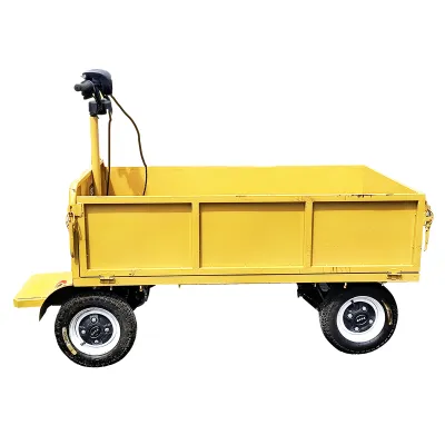 Carucior platforma electrica transport marfa cu obloane 800W, 48V, 1.5x0.8m sarcina maxima 800Kg THOR - imagine 4