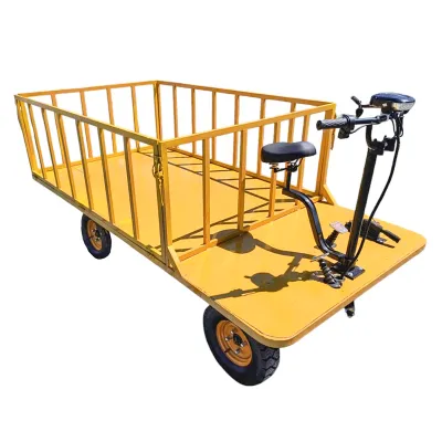Carucior platforma electrica transport marfa 800W, 40V, 2.5x1.25m sarcina maxima 1000Kg THOR - imagine 5