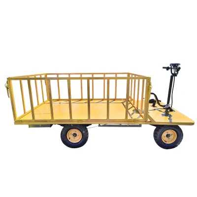 Carucior platforma electrica transport marfa 800W, 40V, 2.5x1.25m sarcina maxima 1000Kg THOR - imagine 2