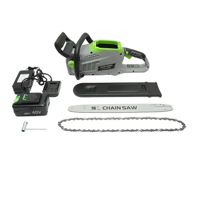 Drujba electrica cu acumulator 40V, 2Ah, 1440W, lama 16 inch (400mm), turatie 11000rpm - imagine 2
