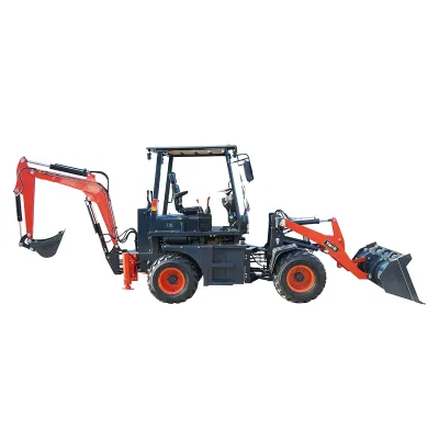 Buldoexcavator 3.5T, motor diesel 50CP 4500x1550x2600mm THOR - imagine 4